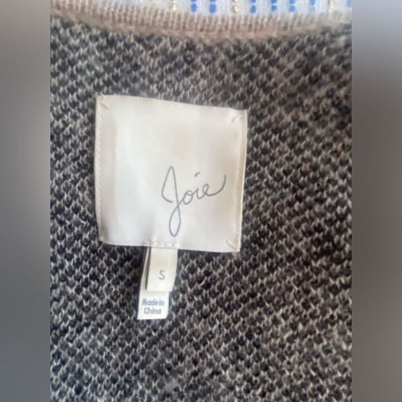 Joie Sweater Womens Sz Small Leopard Print Open Front Wool Mohair Blend Cardigan - Picture 4 of 11